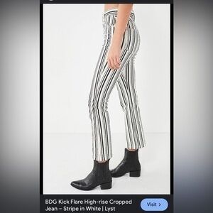Black & White Striped BDG Jeans size28